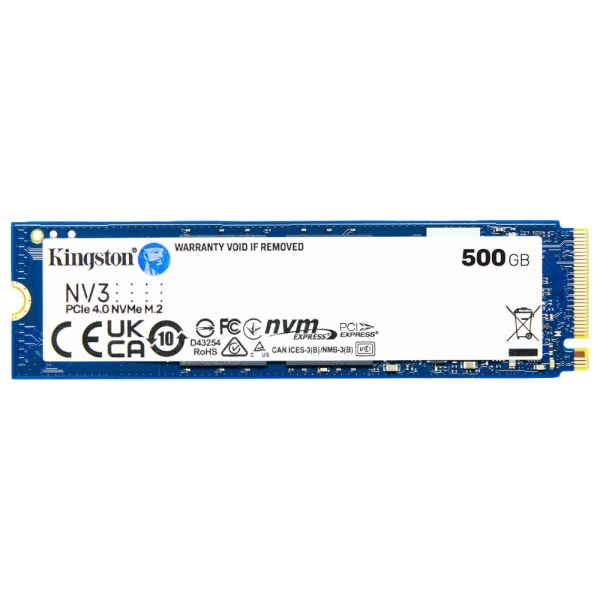 SSD Kingston NV3 500GB M.2 NVMe PCIe Gen 4 [SNV3S/500G]