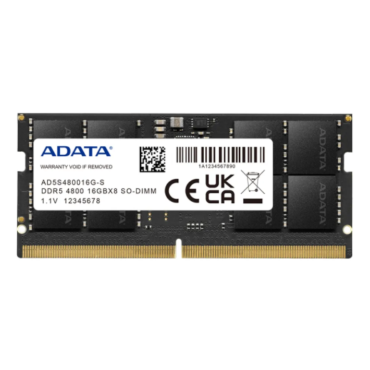 ADATA Memory RAM DDR5 16GB 4800MHz SODIMM